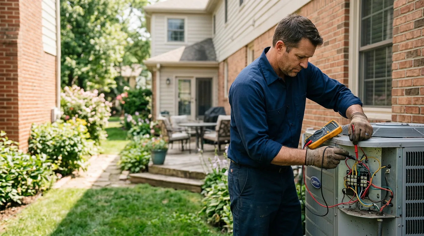 HVAC technician working near Williamsport, MD